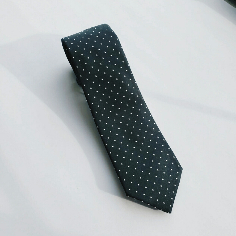 Ralgh Lauren Pin Dot Peau de Soie Tie